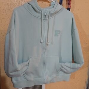 Light Green Zip-Up Hoodie